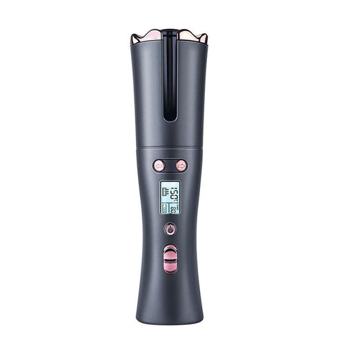 HKM-568851 Rechargeable Mini Automatic Curling Iron - USB Travel Hair Curler with 5000mAh Battery and Lightweight Design