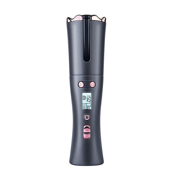 HKM-568851 Rechargeable Mini Automatic Curling Iron - USB Travel Hair Curler with 5000mAh Battery and Lightweight Design