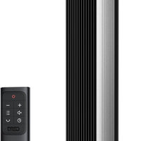HKM-5688659 Tower Fan, 28ft/s High Velocity, 20dB Ultra Quiet, 8 Speeds, 4 Modes, 90° Oscillation, Bladeless, Remote Control, Black