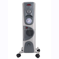 HKM-568979 Adjustable Oil-Filled Radiator Heater with Thermostat and Safety Features - 500W/1000W/1500W Options, Indoor Use