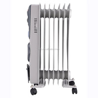 HKM-568979 Adjustable Oil-Filled Radiator Heater with Thermostat and Safety Features - 500W/1000W/1500W Options, Indoor Use