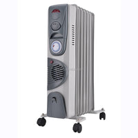 HKM-568979 Adjustable Oil-Filled Radiator Heater with Thermostat and Safety Features - 500W/1000W/1500W Options, Indoor Use