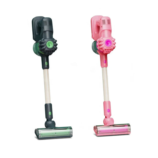 HKM-569043 Electric Combing Chores Game Vacuum Cleaner Toy for Kids Ages 2-7, Interactive Cleaning Tool
