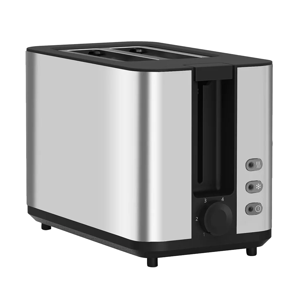 HKM-569107 Electric Black 2-Slice Bun Bread Toaster for Home Use