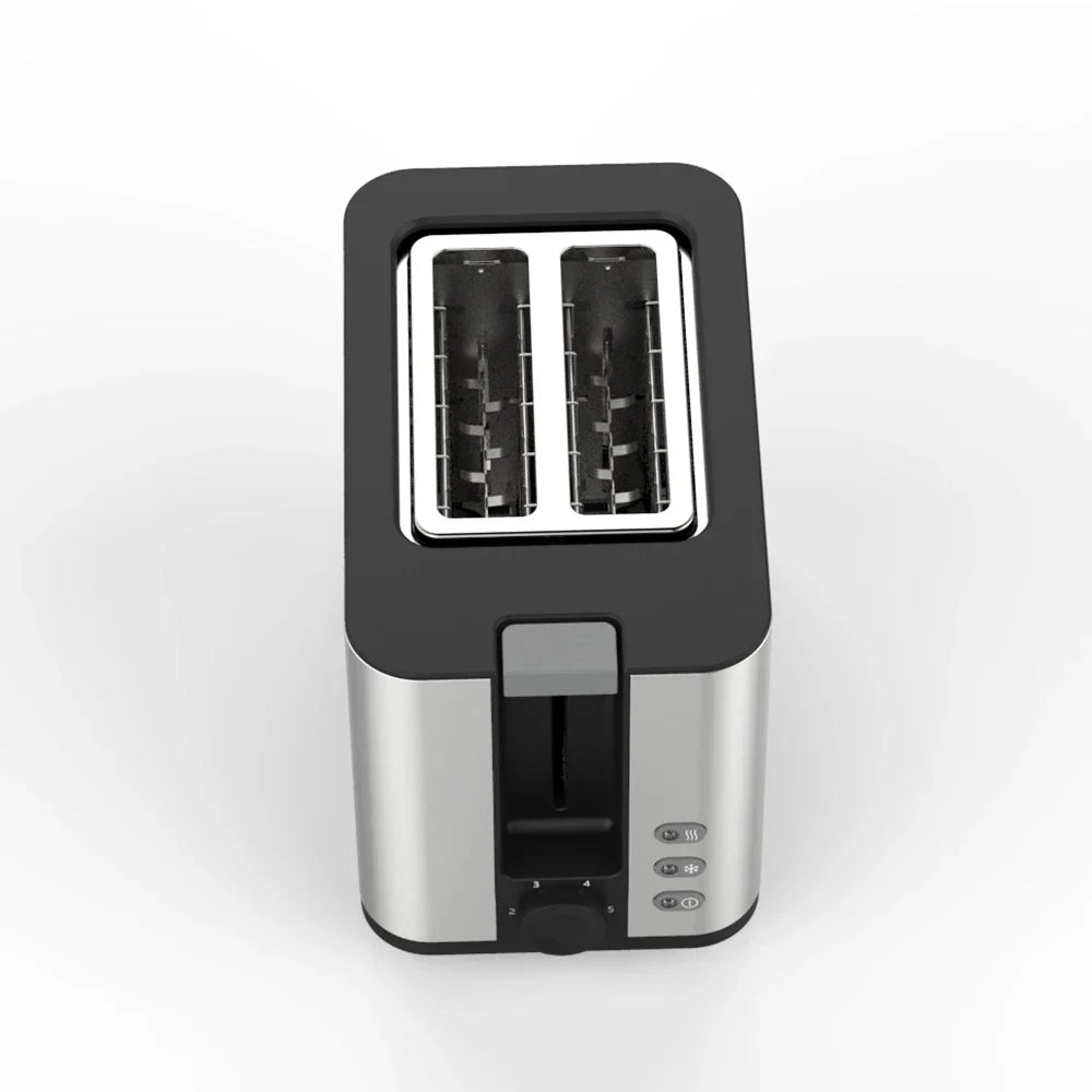 HKM-569107 Electric Black 2-Slice Bun Bread Toaster for Home Use