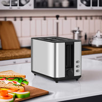 HKM-569107 Electric Black 2-Slice Bun Bread Toaster for Home Use