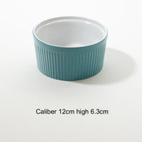HKM-5691325 Slightly Flawed Ceramic Cat Bowl - Various Color Options Available
