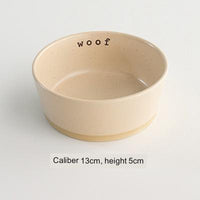 HKM-5691325 Slightly Flawed Ceramic Cat Bowl - Various Color Options Available