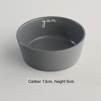 HKM-5691325 Slightly Flawed Ceramic Cat Bowl - Various Color Options Available
