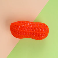 HKM-5691965 Durable TPR Peanut Dog Toy with Sound - Bite Resistant, Multi-Color Options