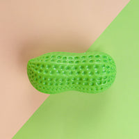 HKM-5691965 Durable TPR Peanut Dog Toy with Sound - Bite Resistant, Multi-Color Options