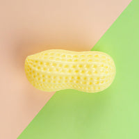 HKM-5691965 Durable TPR Peanut Dog Toy with Sound - Bite Resistant, Multi-Color Options