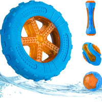 HKM-5692605 Interactive Floating Dog Squeaky Toys for Fetch and Play - Water-Friendly Chew Toys