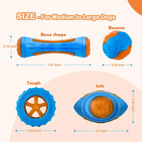 HKM-5692605 Interactive Floating Dog Squeaky Toys for Fetch and Play - Water-Friendly Chew Toys