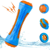 HKM-5692605 Interactive Floating Dog Squeaky Toys for Fetch and Play - Water-Friendly Chew Toys