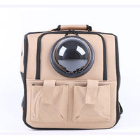 HKM-5693373 Space Pet Backpack for Small Pets - Waterproof Oxford Cloth Design with Large Storage Capacity