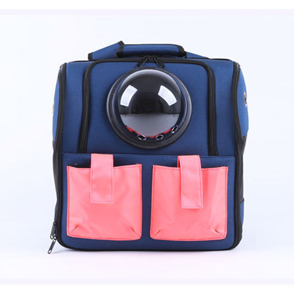 HKM-5693373 Space Pet Backpack for Small Pets - Waterproof Oxford Cloth Design with Large Storage Capacity