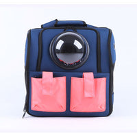 HKM-5693373 Space Pet Backpack for Small Pets - Waterproof Oxford Cloth Design with Large Storage Capacity