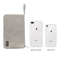 HKM-569427 Digital Accessory Storage Bag for Cables and Power Banks - Oxford Cloth, Gray and Black Options