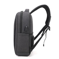 HKM-569427 Stylish Lightweight Laptop Backpack with USB Charging Port and Mezzanine Design for Outdoor and Business Use