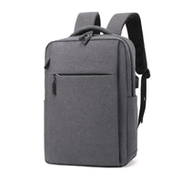HKM-569427 Stylish Lightweight Laptop Backpack with USB Charging Port and Mezzanine Design for Outdoor and Business Use