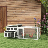 HKM-5694781 Spacious Chicken Coop with Nesting Box for Up to 6 Chickens