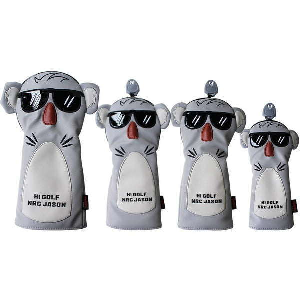 HKM-569555 Cute Koala Cartoon Golf Club Head Cover for Stylish Protection