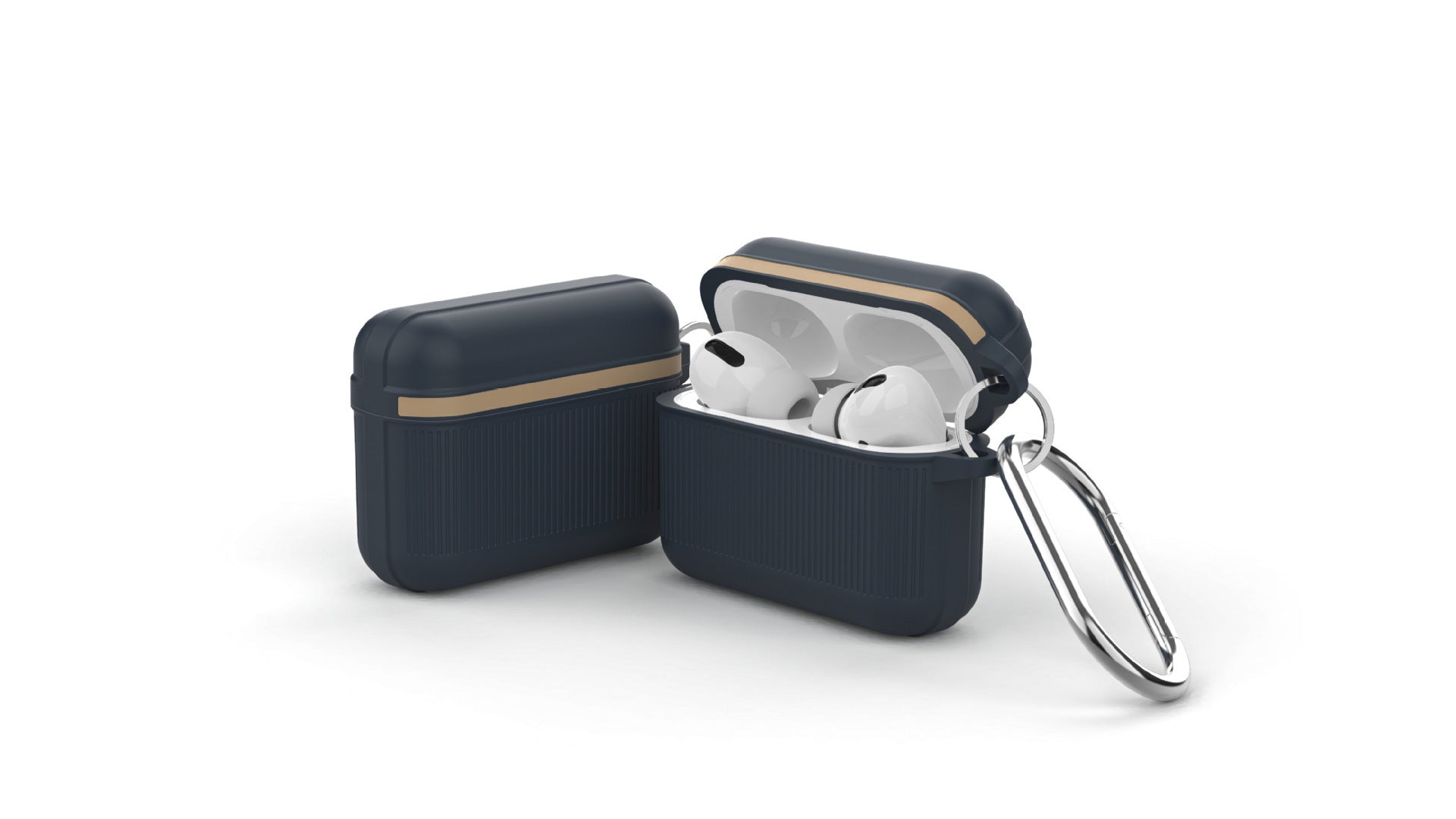 HKM-569555 Silicone Earphone Case for Apple AirPods 1/2, AirPods Pro, and AirPods 3 with Metal Buckle