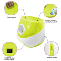 HKM-5696573 Interactive Outdoor Dog Tennis Ball Launcher with Three ETPU Balls - Bright Fluorescent Colors