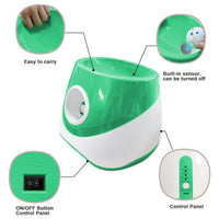 HKM-5696573 Interactive Outdoor Dog Tennis Ball Launcher with Three ETPU Balls - Bright Fluorescent Colors