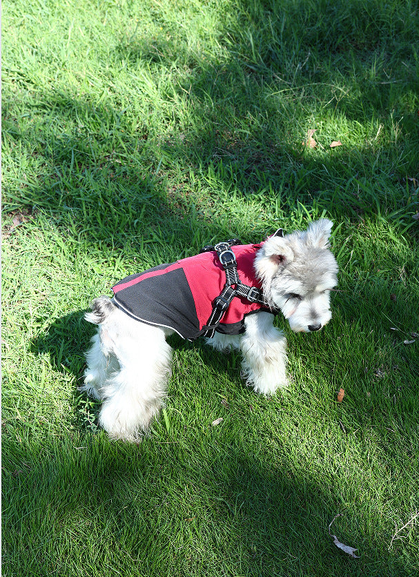 HKM-5696701 Waterproof Casual Cotton Pet Jacket in Red, Sapphire Blue, Army Green - Sizes S to XXL Available