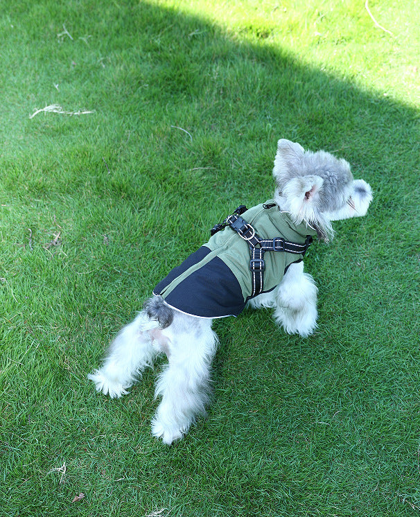 HKM-5696701 Waterproof Casual Cotton Pet Jacket in Red, Sapphire Blue, Army Green - Sizes S to XXL Available