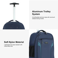HKM-569683 Customisable Wheeled Laptop Backpack Trolley for Business Travel