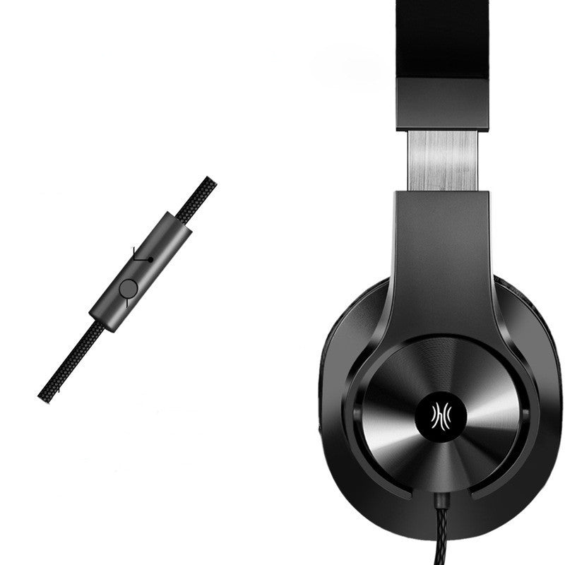 HKM-569683 Wired Head-mounted Headphones with Microphone for Gaming and Music, Noise-Cancelling Audio Quality, 3.5mm L-bend Plug