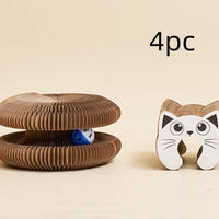 HKM-5697085 Creative Cat Scratch Board for Claw Grinding and Play, Made of Corrugated Paper