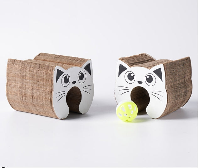 HKM-5697085 Creative Cat Scratch Board for Claw Grinding and Play, Made of Corrugated Paper