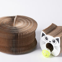 HKM-5697085 Creative Cat Scratch Board for Claw Grinding and Play, Made of Corrugated Paper