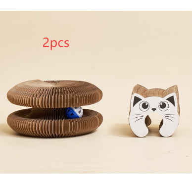 HKM-5697085 Creative Cat Scratch Board for Claw Grinding and Play, Made of Corrugated Paper
