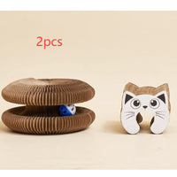 HKM-5697085 Creative Cat Scratch Board for Claw Grinding and Play, Made of Corrugated Paper