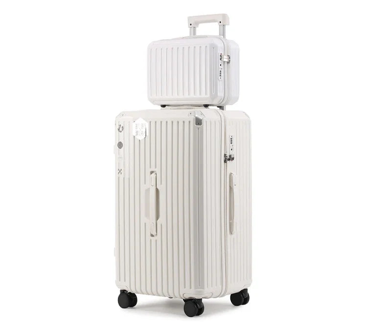 HKM-569747 Large Capacity Trolley Suitcase with Mini Storage Box for Travel and Organisation