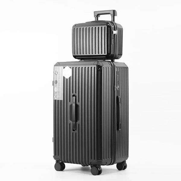 HKM-569747 Large Capacity Trolley Suitcase with Mini Storage Box for Travel and Organisation