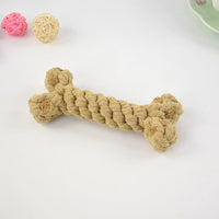 HKM-5697725 Durable Cotton Rope Dog Toy Bone for Chewing and Tugging, 15cm