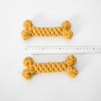 HKM-5697725 Durable Cotton Rope Dog Toy Bone for Chewing and Tugging, 15cm