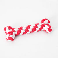 HKM-5697725 Durable Cotton Rope Dog Toy Bone for Chewing and Tugging, 15cm