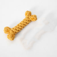 HKM-5697725 Durable Cotton Rope Dog Toy Bone for Chewing and Tugging, 15cm