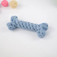 HKM-5697725 Durable Cotton Rope Dog Toy Bone for Chewing and Tugging, 15cm