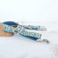 HKM-5698877 Gold Leaf Polyester Dog Collar - Sizes XS to XL
