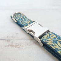 HKM-5698877 Gold Leaf Polyester Dog Collar - Sizes XS to XL