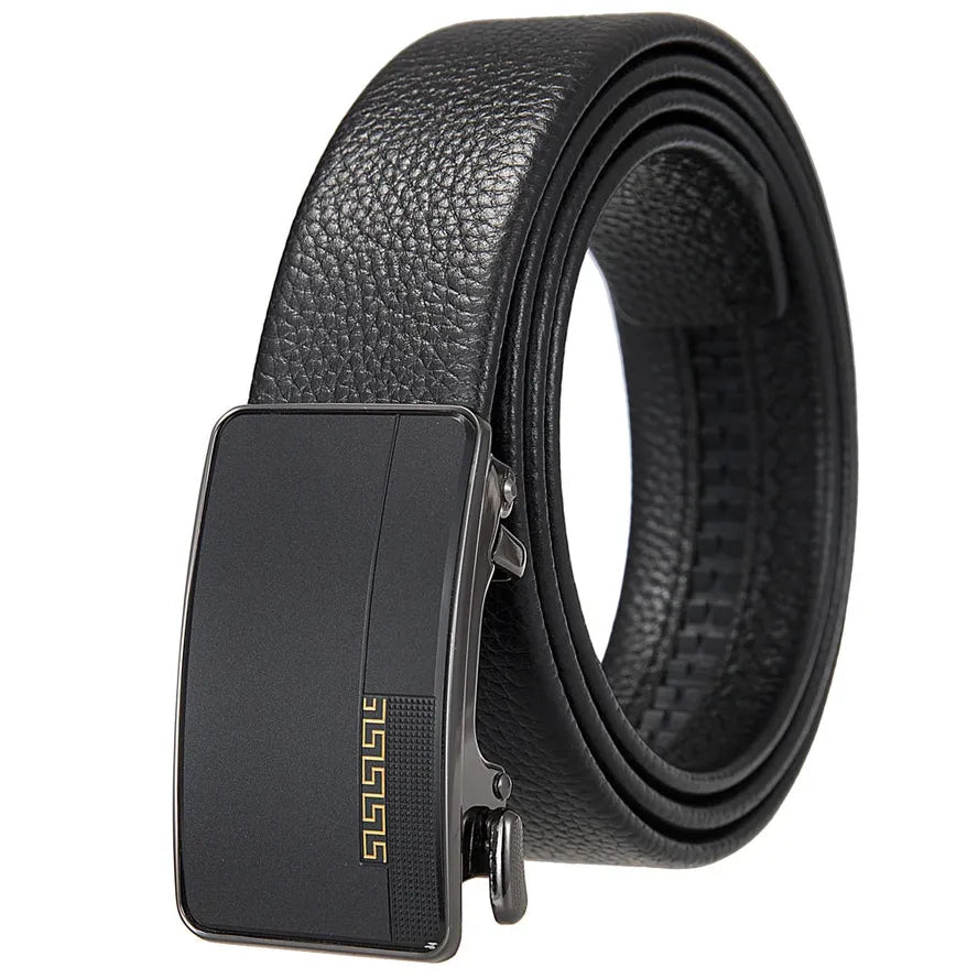 HKM-570067 Men's First Layer Cowhide Automatic Buckle Belt - Personalised Style