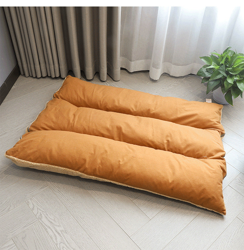 HKM-5700925 Removable and Washable Dog Cushion for Medium to Large Dogs in Gray and Brown